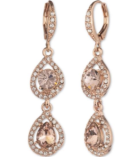 very irresistible givenchy dillards|Givenchy crystal drop earrings.